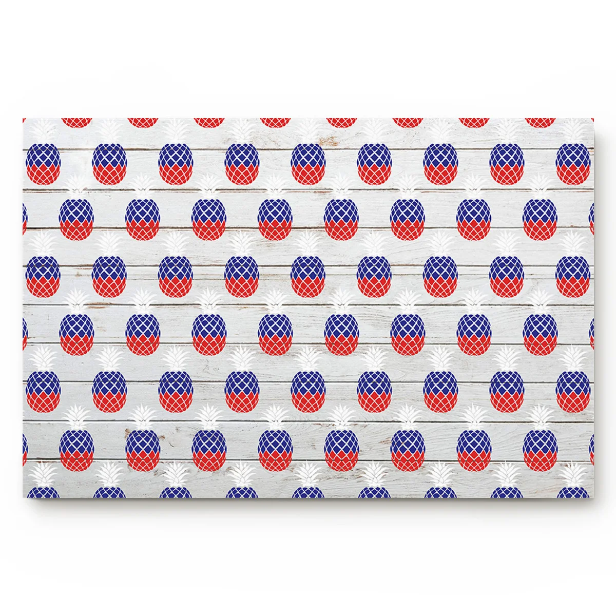 Ананас красный синий белый текстура дерева для гостиной коврик дома защита