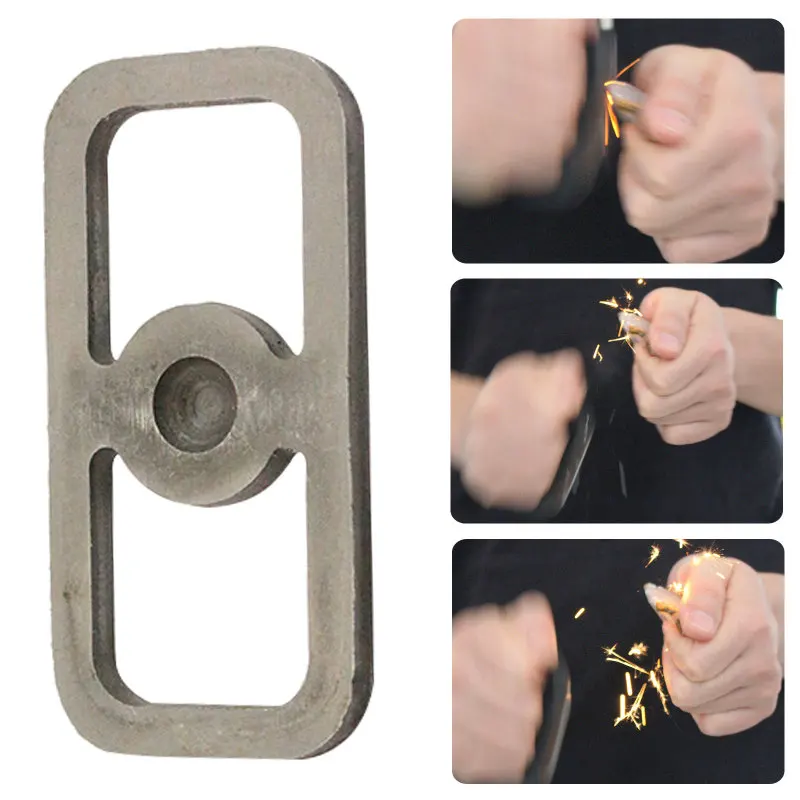 

Комплект из 2 предметов, с высоким содержанием углерода Сталь фиксатор на открытом воздухе Выживание Fire Strike, углеродный руль для Сталь пожар...