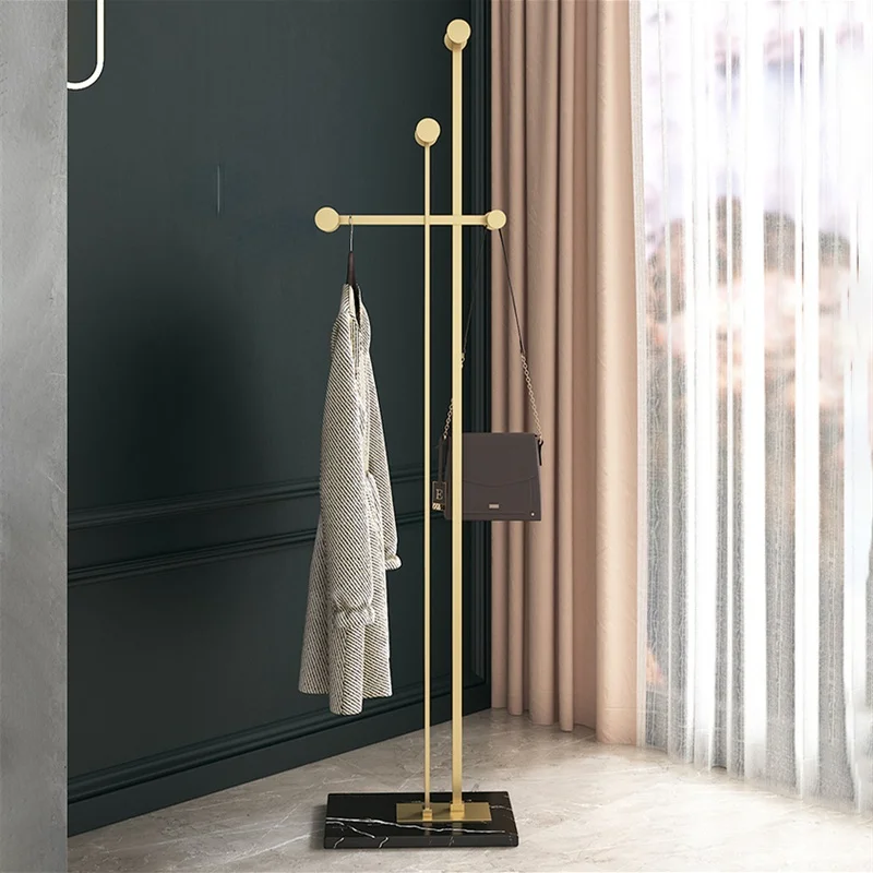 

Living Room Furniture Floor Hangers Simple Bedroom Dormitory Coat Rack European Style Wrought Iron Bathroom Office Clothes Racks