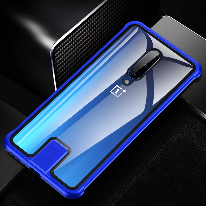 Роскошный Алюминиевый металлический чехол из закаленного стекла для Oneplus 7/7Pro чехлы для Oneplus 7 Pro металлический бампер рамка Coque