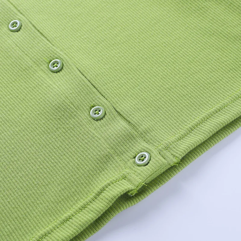 

Sexy Ribbed Knitted Ladies Shorts Sets Home Lounge Wear Two Piece Set Women Summer Outfits 2021 Green Black