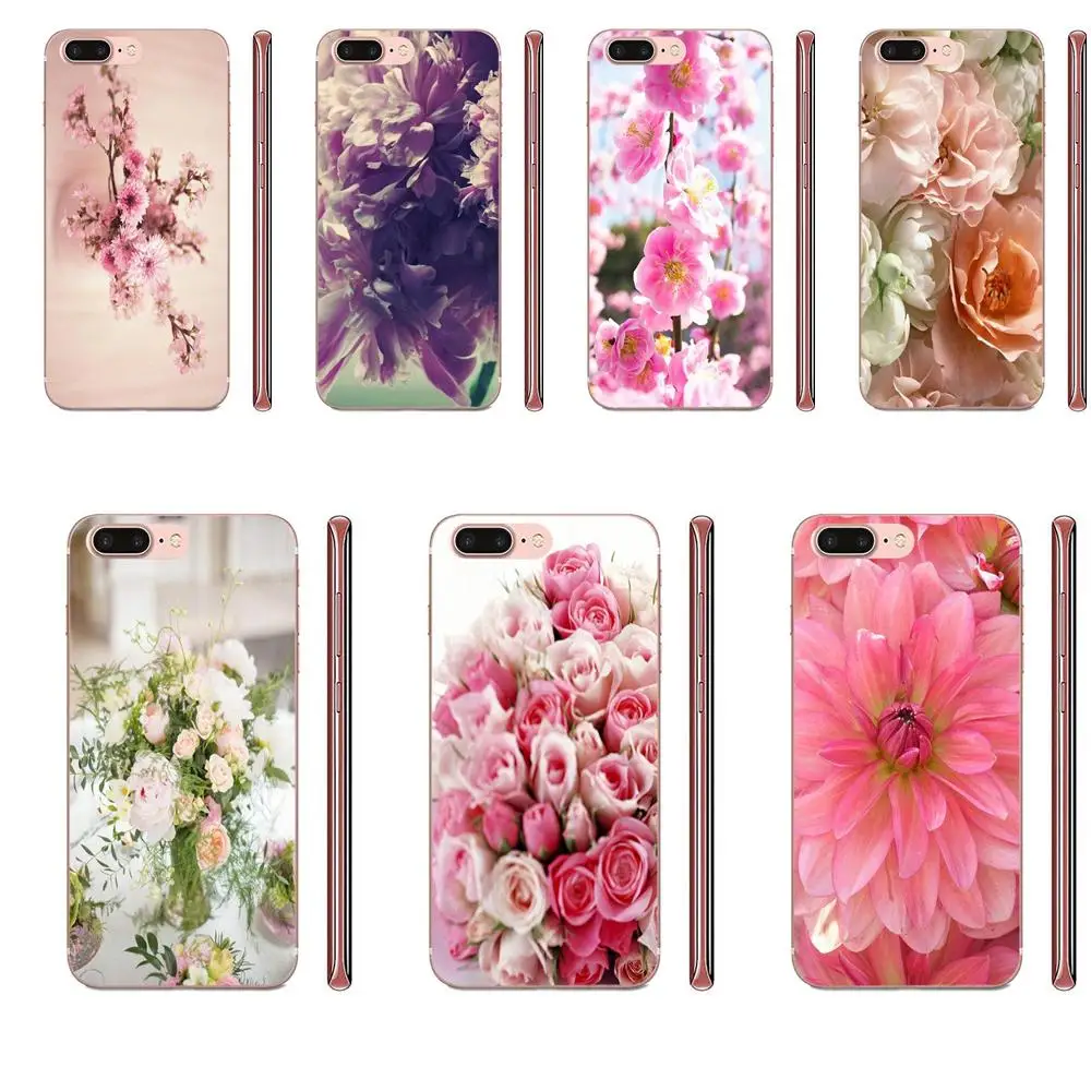 Розовый цветочный дизайн под заказ ТПУ горячая Распродажа для Samsung Galaxy A10 A20 A20E A3 A40