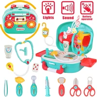 2 styles kids doctor kit kids pretend play toy medical setthe light music doctor toys for girls and kids
