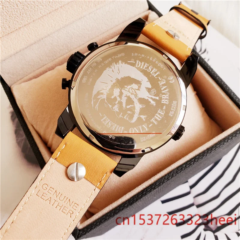 

Diesel watch men's skeleton automatic mechanical AAA watch gold skeleton retro men's women watch quartz watch