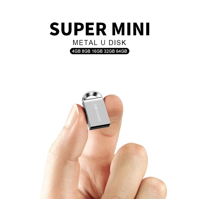 Мини металлический Usb флэш накопитель Высокая Скорость Водонепроницаемый