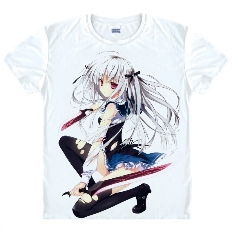 Абсолютная двойная Kokonoe Tohru Футболка с принтом Yurie Shigutouna Косплей белый короткий