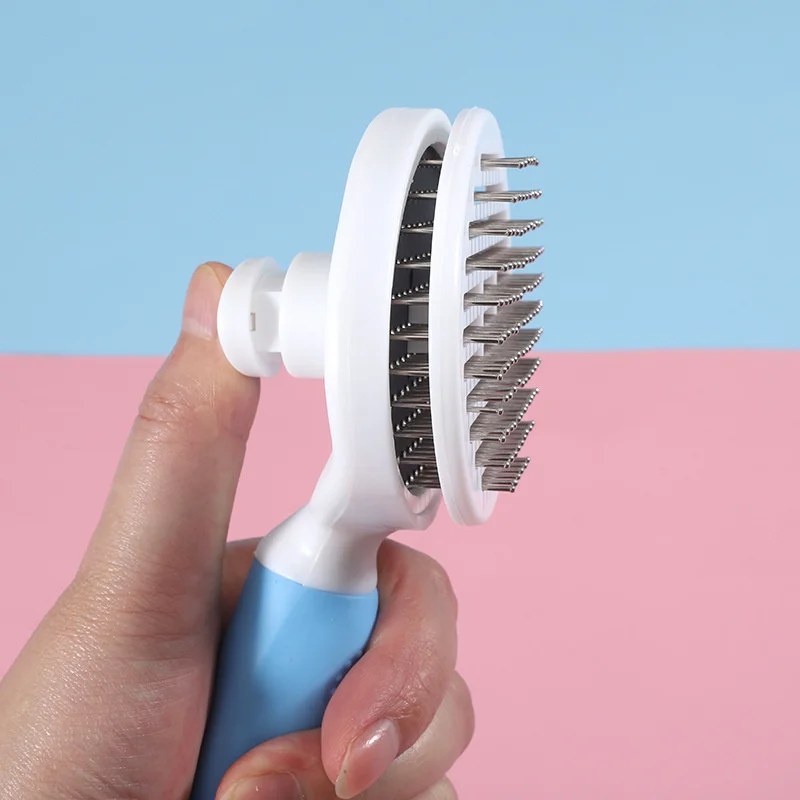

Pet comb a key press remove floating hair pet cat comb comb dog products dog hair remover dog brushes pet grooming brush