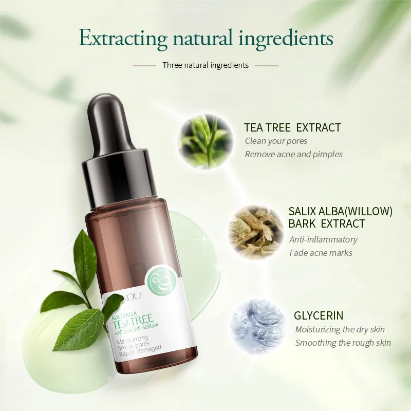 Сыворотка для лица Teatree Anti Acene сыворотка удаления прыщей устранения акне сужения