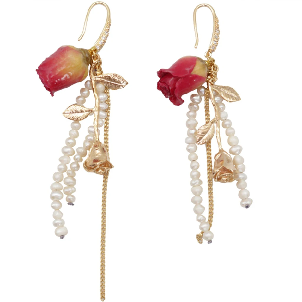 2 шт. подвески из смолы в виде сушеных роз для самостоятельного изготовления