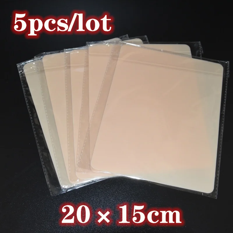 Лидер продаж! Pro 5 шт./компл. чистый силикон Татуировка Кожа 20 × 15 см двойными