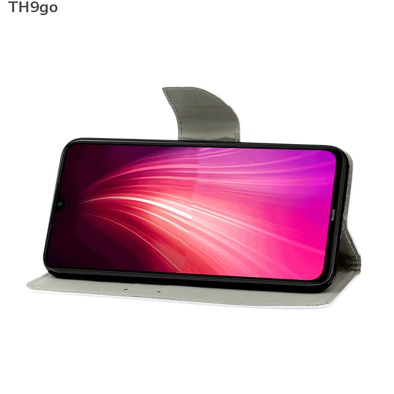 Магнитный чехол с откидной крышкой из искусственной кожи для Xiaomi Redmi 8A 7A Note 8 7 Pro