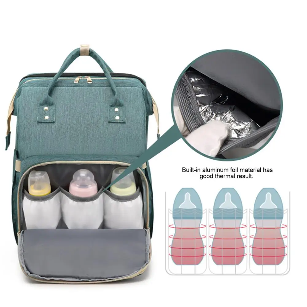 Вместительный рюкзак для мам смены пеленок водонепроницаемая сумка ухода за