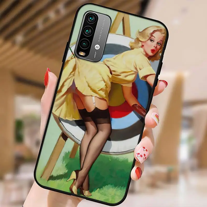 Чехол для телефона Pin Up Girl Xiaomi 9 10 11 PRO LITE Redmi NOTE7 8 A Shell | Мобильные телефоны и