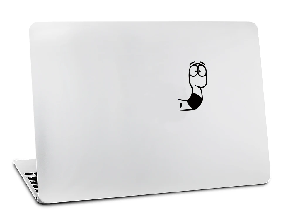 A3028 Змея выползает из логотипа черный Креативный дизайн наклейка для apple Mac Air 11 12 13 для Mac Pro 13 15 17 retina виниловая наклейка на стену - Цвет: A3028