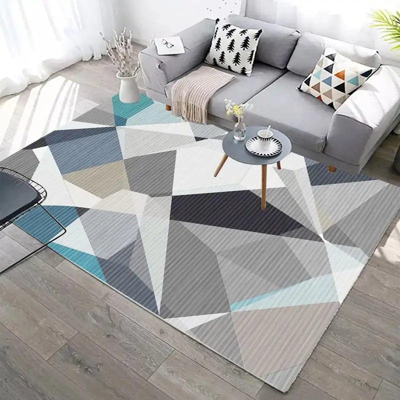 

Autumn And Winter Washable Carpet Rug For Living Room Washable Modern Printing Geometric Floor Rug Carpet For Parlor Mat Bedroom
