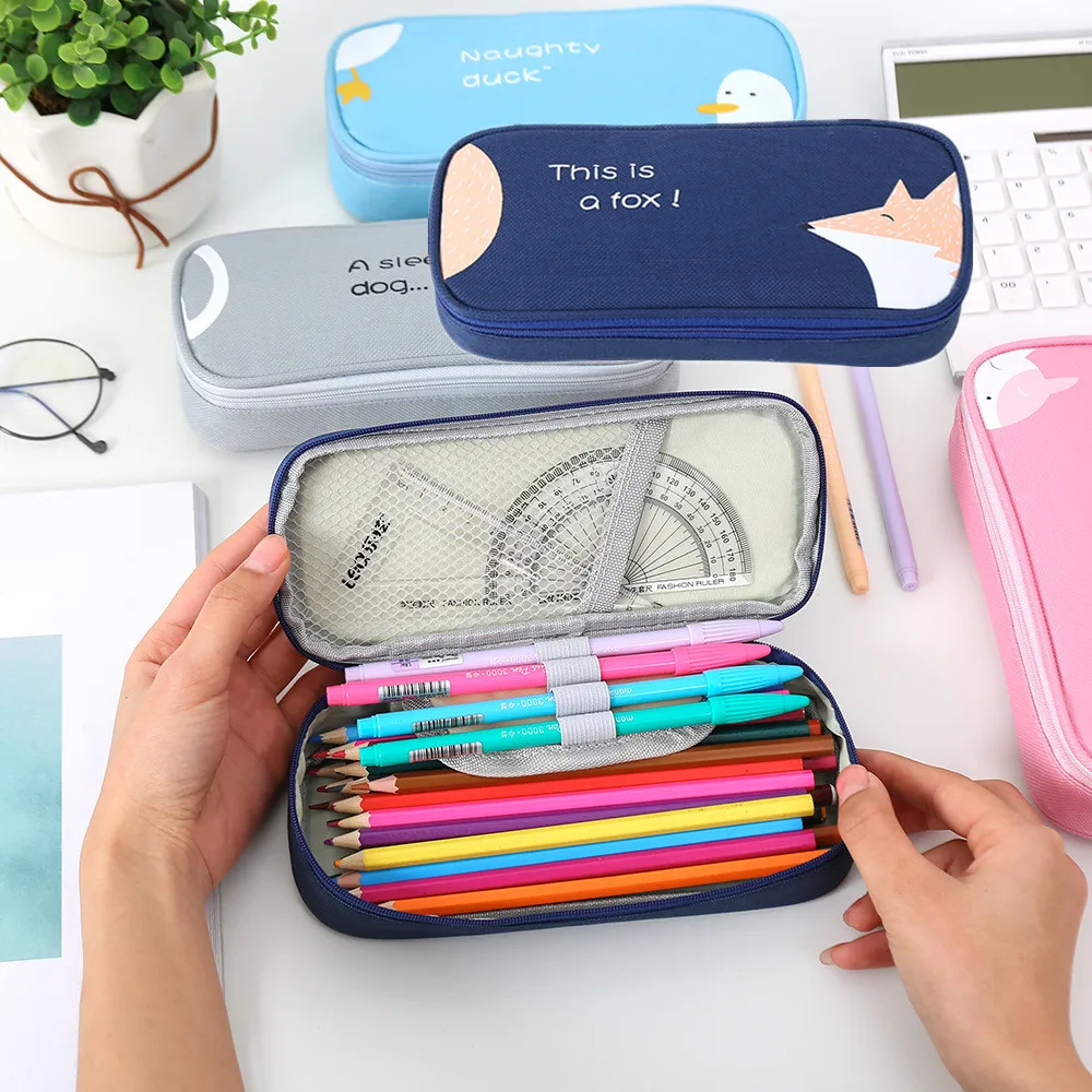 Fengdong школьные ранцы для мальчиков и девочек набор детских ручек-карандашей