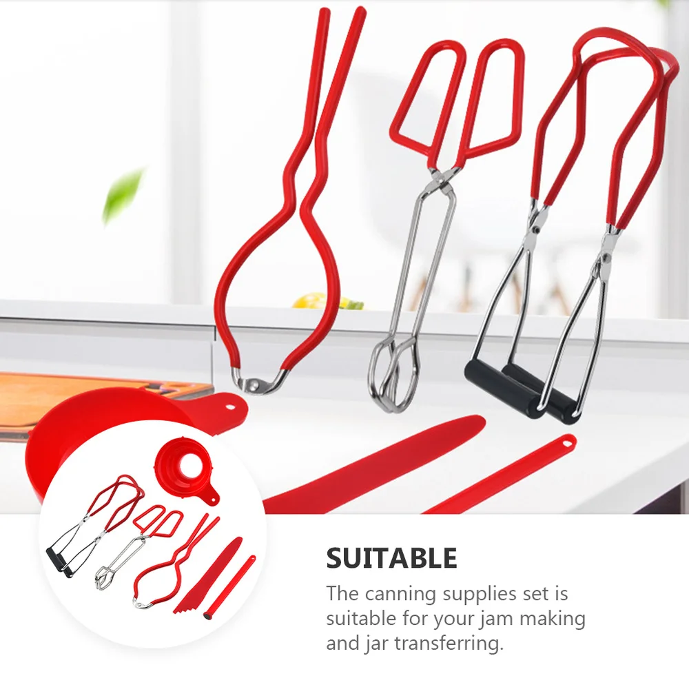 

1 Set Canning Supplies Safe Multifunctional Canning Lid Lifter Tongs Kit