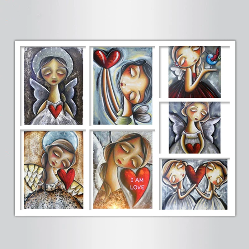 Алмазная 5D живопись сделай сам любовь ангел фея алмазная вышивка мультяшная