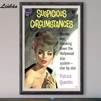 v212 1957 suspicious circumstances vintage classic movie print silk poster home deco wall art gift