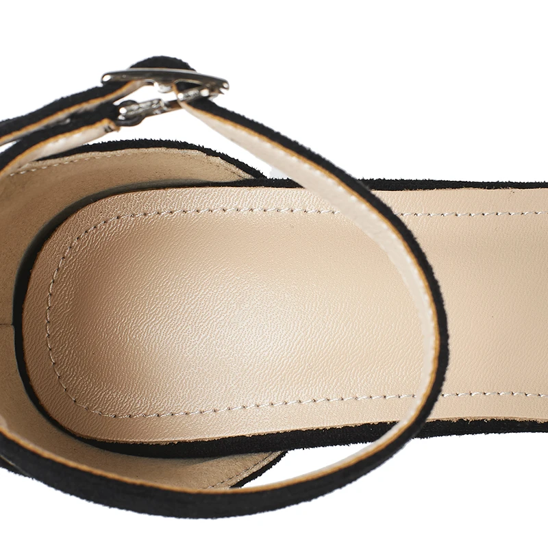 Сандалии женские на высоком каблуке однослойные босоножки толстом летняя обувь