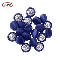 20pc 10mm smooth satin covered buttons metal shank botones diy wedding gowns shirts suit decorative fasteners sewing accessories