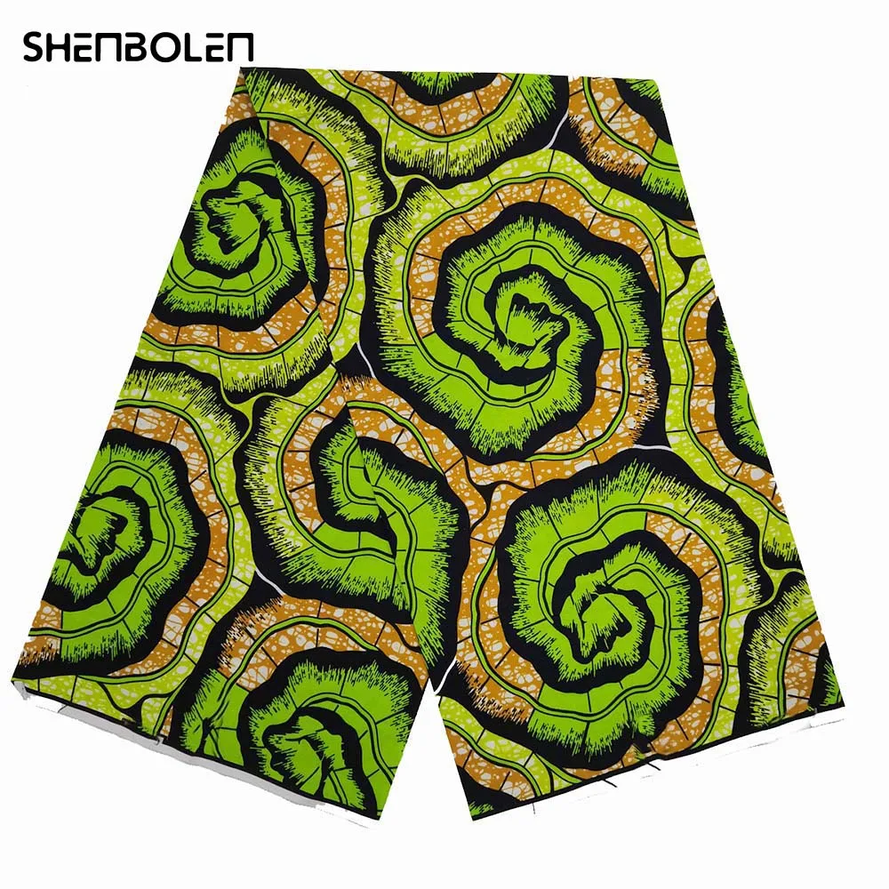 

2021 Высококачественная 100% хлопковая ткань из натурального воска, африканская ткань с принтом, оптовая продажа ткани, ткань с принтом