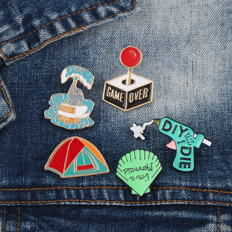 Модная брошь с мультяшным изображением милого слона для ванны забавные