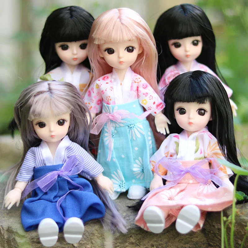 16cm BJD OB11 Doll Clothes - Mermaid Princess Dress - 13 Joints - Baby Outfit - Daily Casual Accessories - Skirt Toys for Girls - DIY Gift image 2