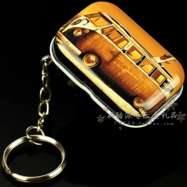 Миниатюрная Музыкальная Шкатулка в американском стиле брелок железная заводная