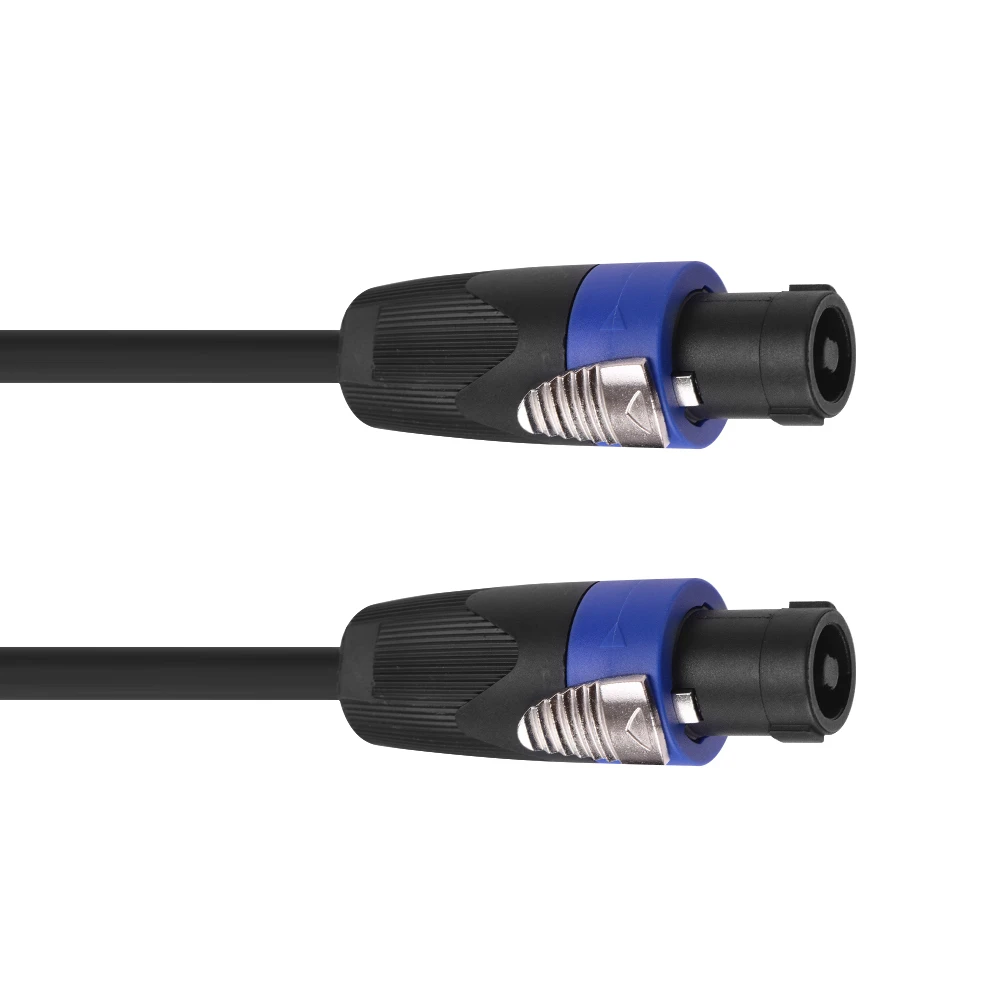 NL4FC черный 12AWG сценические микшерные Кабели аудио усилитель шнур спикер соединитель Штекерный четыре ядра бескислородный медный проводник