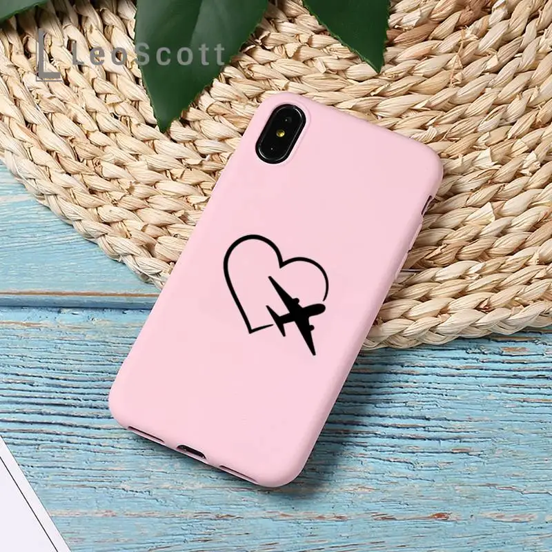 

World Map Travel travel mobile coque Phone Case Candy Color Phone Case for iPhone 11 12 pro XS MAX 8 7 6 6S Plus X 5S SE 2020 XR