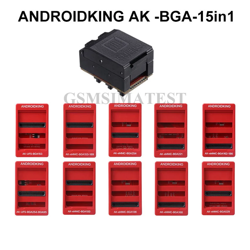 MOORC ICFRIEND AK-BGA памяти на носителе eMMC 15 в 1 адаптер с Z3x легкий Jtag плюс UFI коробка