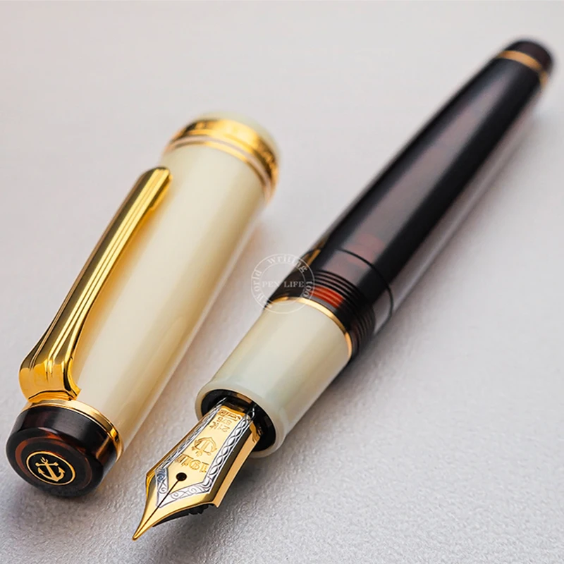 В морском стиле перьевая ручка оригинальная мокко цвета и слоновой кости с