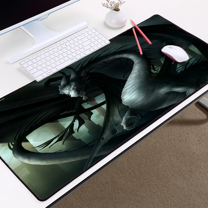 Большой Размеры Творческий красивый дракон король игр Мышь pad огромный Дракон