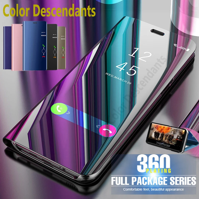 Luxury Smart Mirror Case For Motorola G9 Play G 9 Plus Bumper Stand Back Case Moto G6 Play G7 G8 E7 Plus G8power Lite Cover