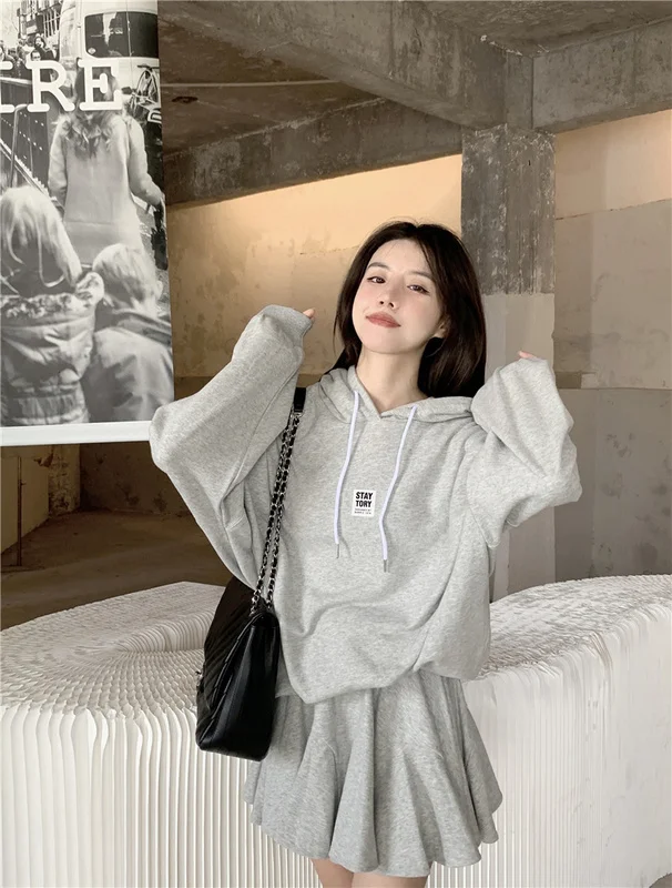 

Свитер, повседневный костюм, женский свободный ярлык