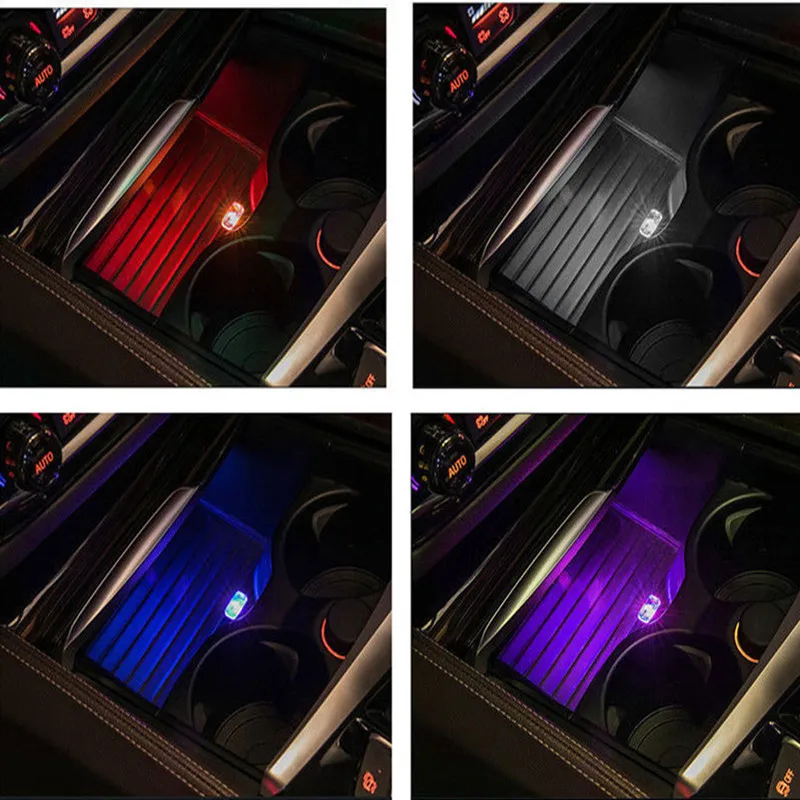 Мини USB атмосферная лампа Красочный светодиодный ночник декоративный светильник