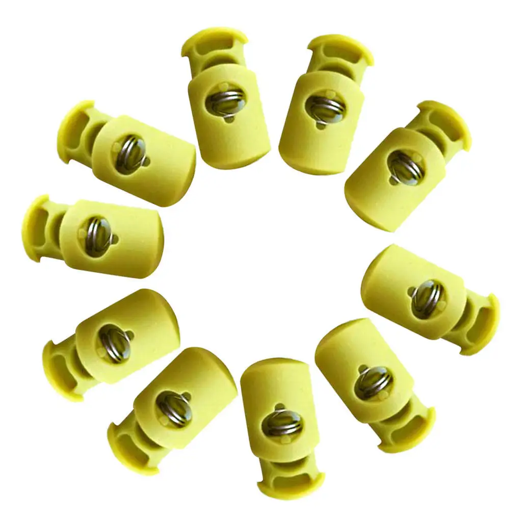 

30Pcs Plastic Toggle Barrel Cord Lock Stopper Spring End Stop