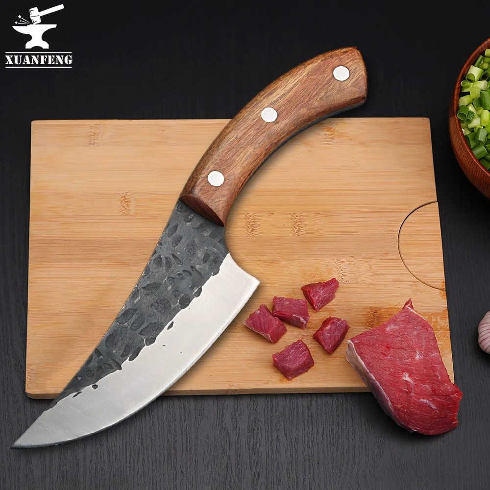 

XUAN FENG High quality kitchen knife DIY stainless steel blade tool multifunctional chef meat cleaver deboning knife sharp