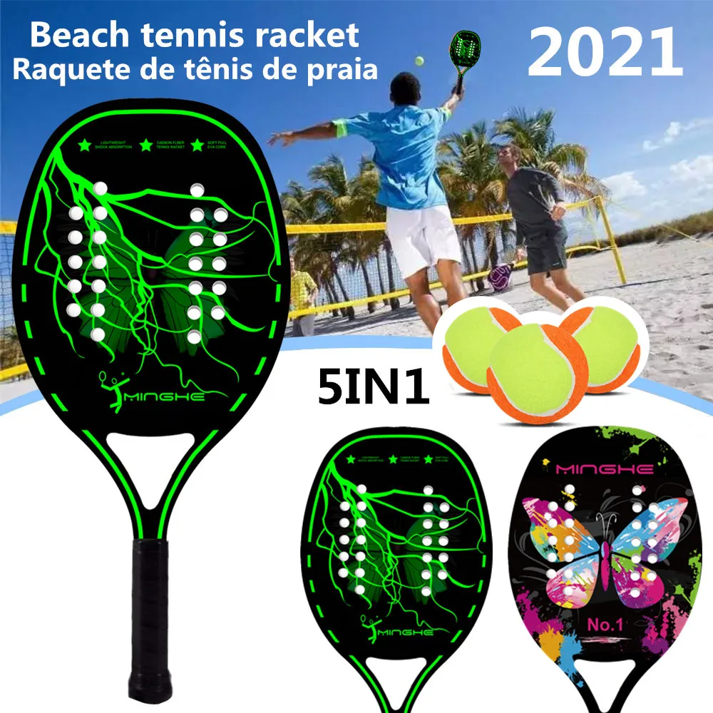 

Carbon fiber EVA foam core lightweight tennis racket carbon fiber beach racket
