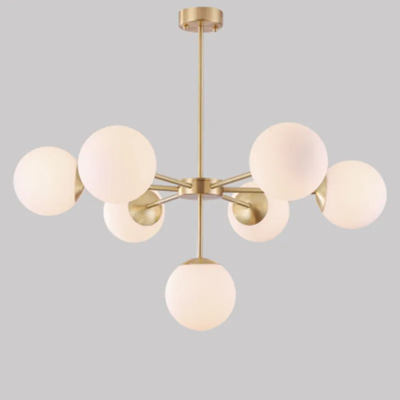 

Modern Chandelier Pendant Glass Ball Lights Suspension Lighting Fixture Globe Lamp Modern Kitchen Loft Lighting Fixtures