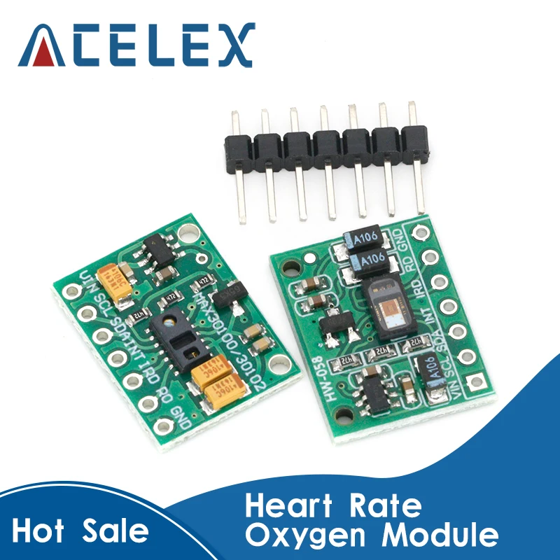 Низкая мощность MAX30102 пульсометр кислородный Пульс выключатель для Arduino заменить