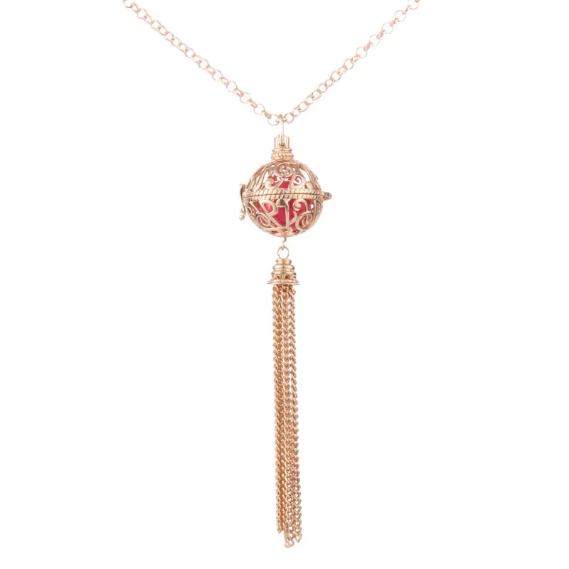 2021 Hot New Tassel Necklace Spherical Diffuser Perfume Aromatherapy Love Heart Jewelry Suitable to Ladies | Украшения и