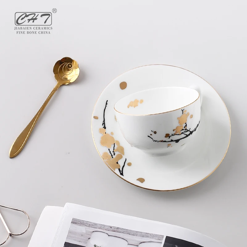 Роскошный китайский Кофе фарфоровые чашки Творческий Британский с ручкой