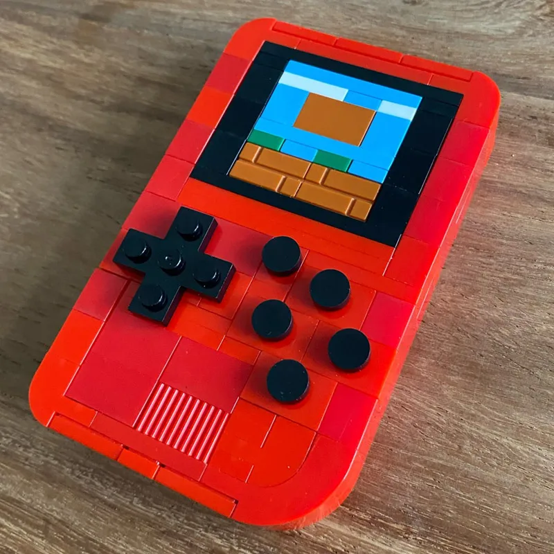 

MOC-25399 gameboy blocks Portable Retro Console Handheld Game Advance Players Boy Blocks Bricks Kids DIY Toys for Children Gifts