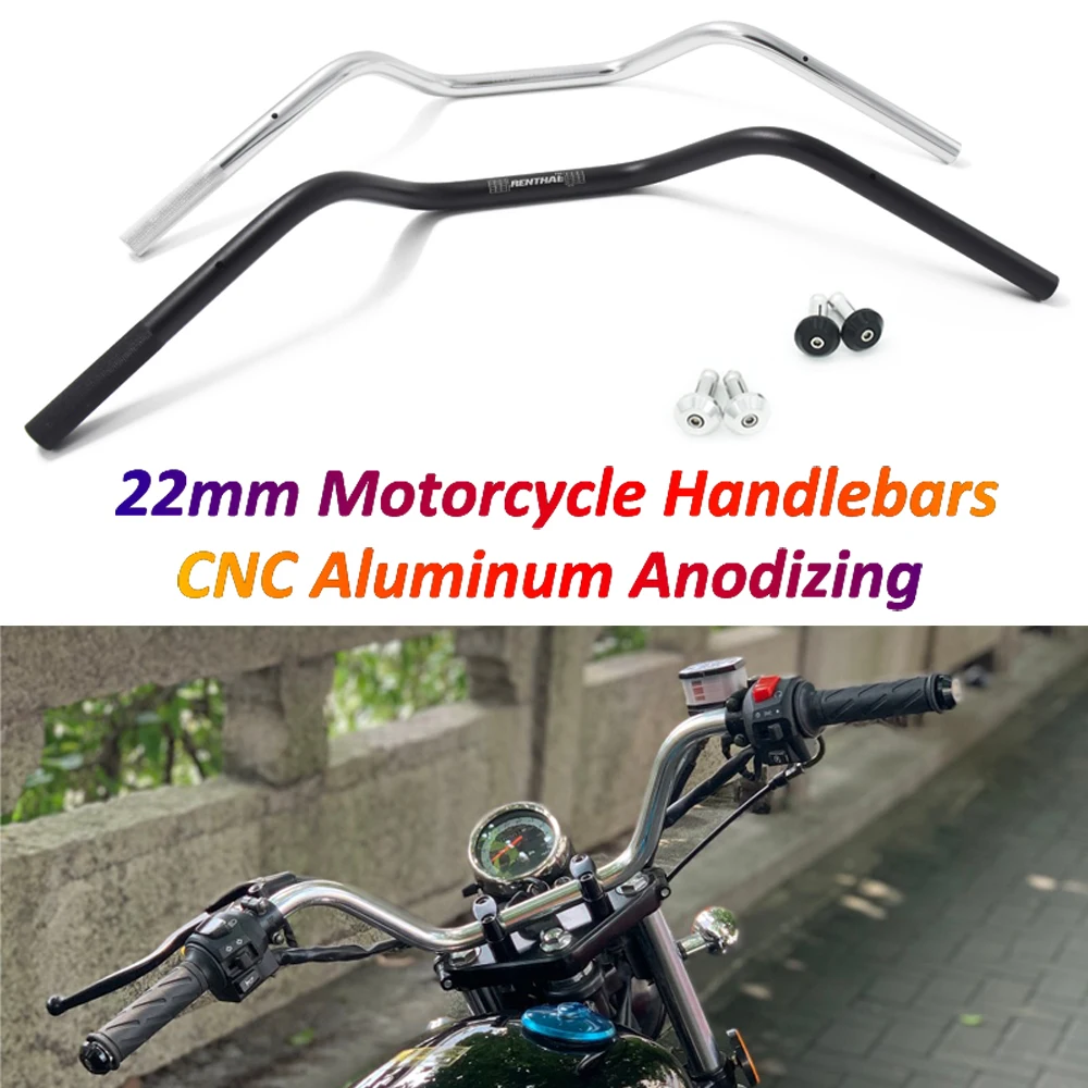 Руль для мотоцикла Renthal 22 мм алюминиевый руль с ЧПУ EXC CRF 450R KLX Tracer 900 ручка