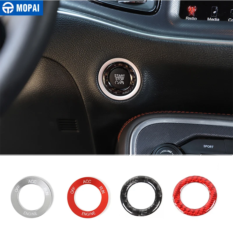 Аксессуары MOPAI для Dodge Charger 2010 + кнопка включения и остановки двигателя автомобиля