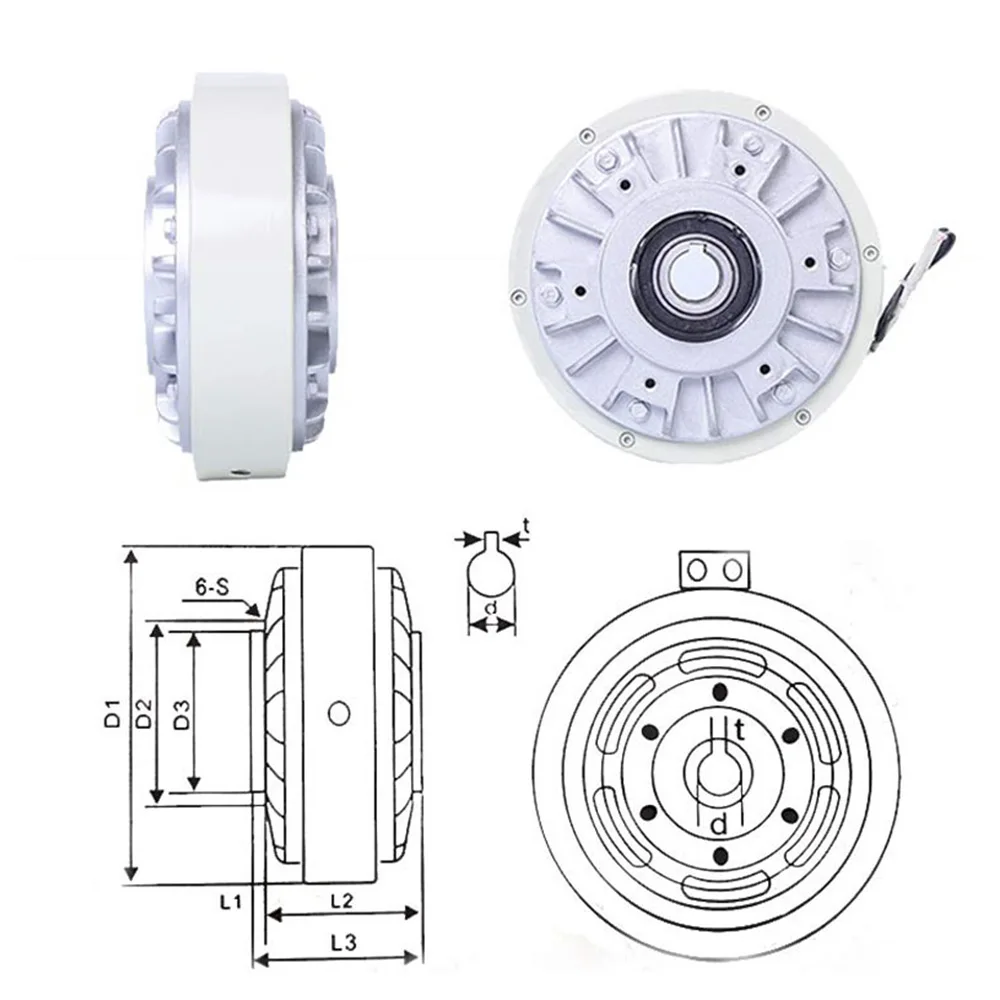 50 нм полый вал магнитный порошок сцепления обмотки тормоза для контроля