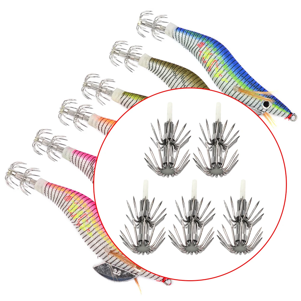 

Двухслойные Крючки из нержавеющей стали с зонтиком, светящиеся в темноте