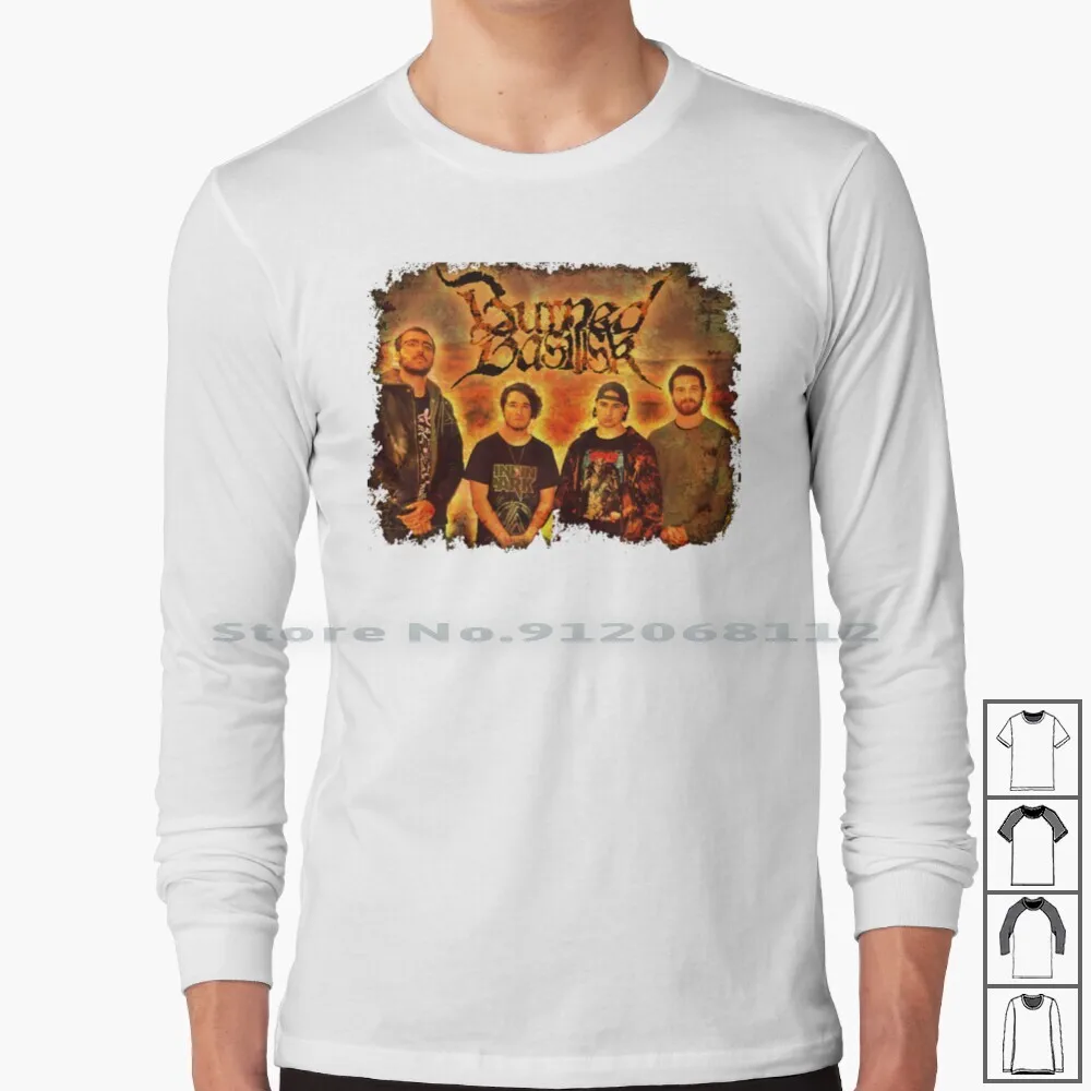 

Burned Basilisk Band Long Sleeve T Shirt Band Gang Metal Rap Death Numetal Rapcore Metalhead Goth Emo Groove